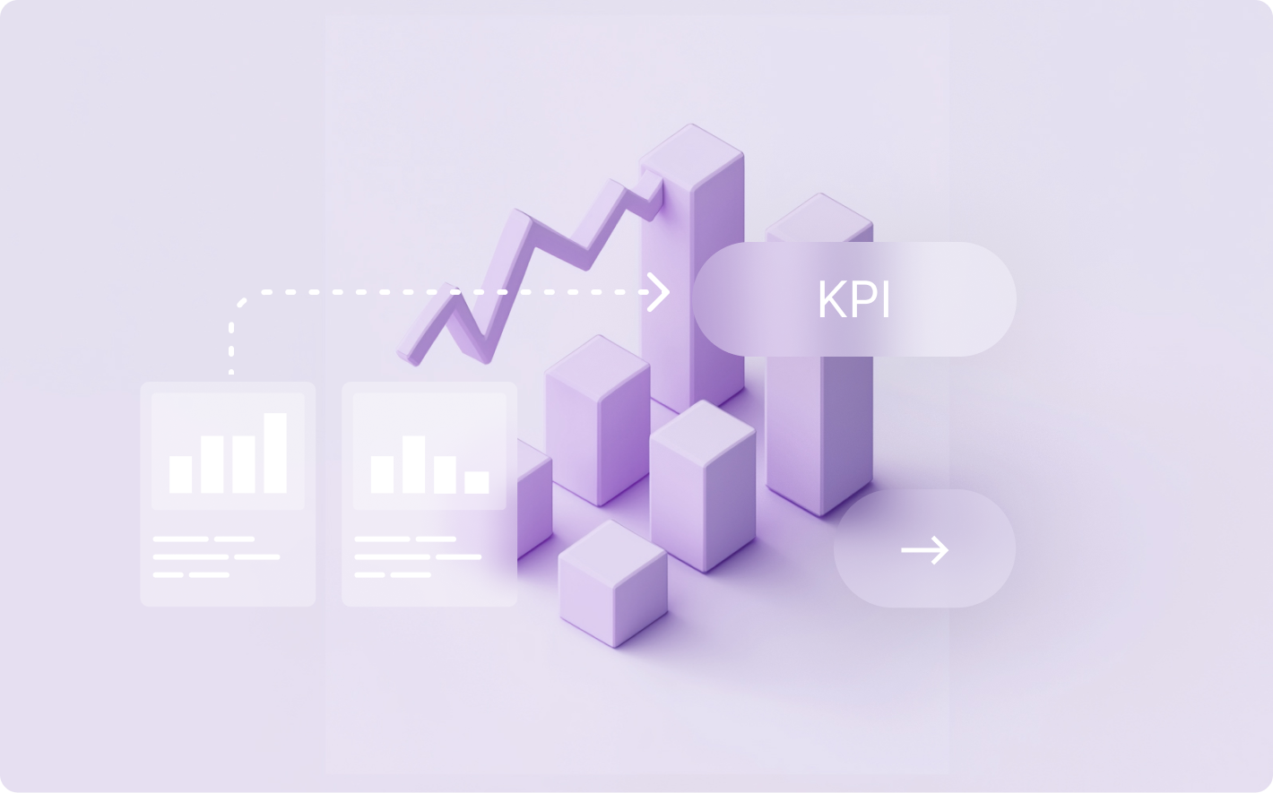 Visual representation of B2B SaaS KPIs, featuring growth charts and metrics to master revenue and growth insights.