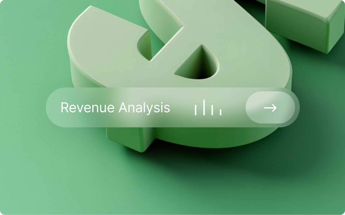 A large green dollar sign with an overlay that reads ‘Revenue Analysis’ and a bar chart icon, representing the concept of analyzing revenue data.