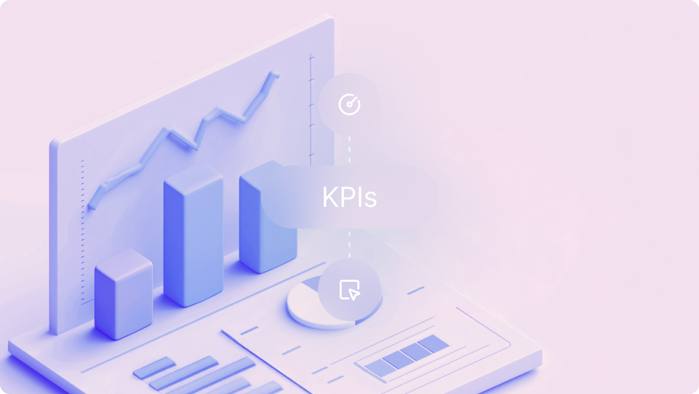 Visual representation of the right KPIs, featuring growth charts and metrics to focus on what matters sin finding the right KPIs .